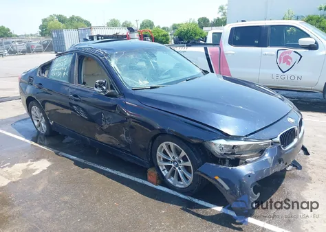 2017 BMW 320I из США, поврежденный, VIN WBA8E1G58HNU14926